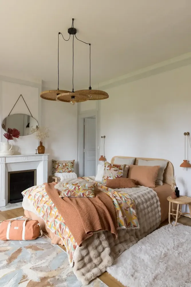 Bed linens - Kala Pillowcase Cannelle 50 X 75 - MAISON VIVARAISE - SDE VIVARAISE WINKLER