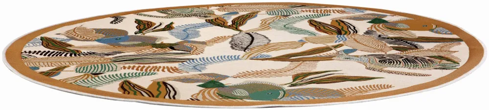 Rugs - Dori Outdoor Rug Papaye Diamètre 160 - MAISON VIVARAISE - SDE VIVARAISE WINKLER
