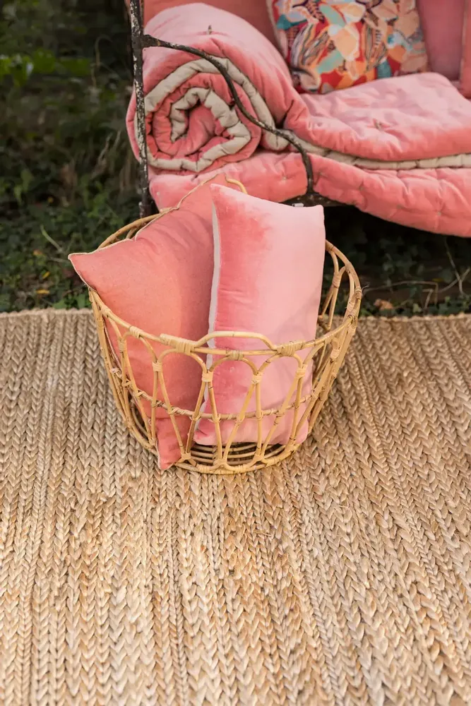 Cushions - Plain Cushion Elise Pêche 30 X 50 - MAISON VIVARAISE - SDE VIVARAISE WINKLER