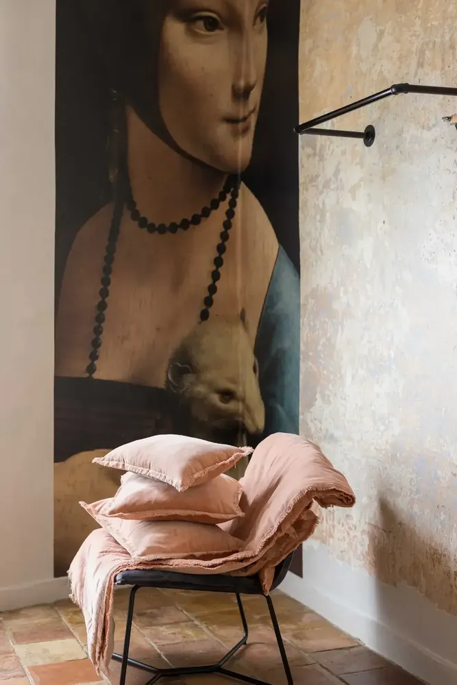 Coussins - Coussin uni Fara Dragée 45 x 45 - MAISON VIVARAISE - SDE VIVARAISE WINKLER