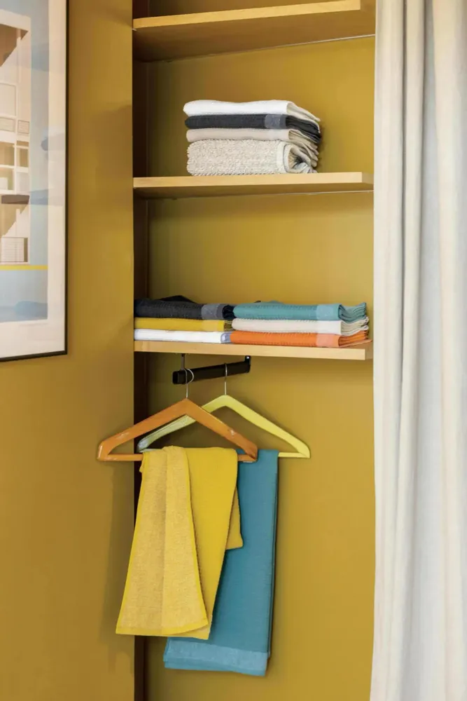 Serviettes de bain - Serviette de toilette recyclée Abby Emeraude 50 x 100 - MAISON VIVARAISE - SDE VIVARAISE WINKLER