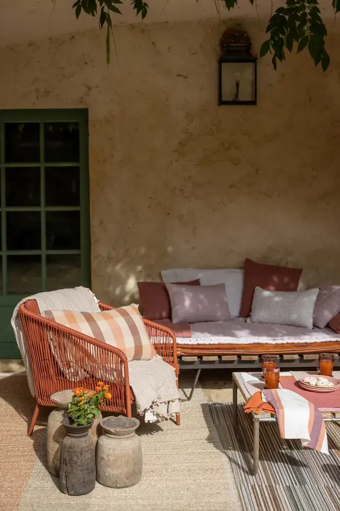 Coussins - Coussin imprimé Kate Terracotta 40 x 65 - MAISON VIVARAISE - SDE VIVARAISE WINKLER