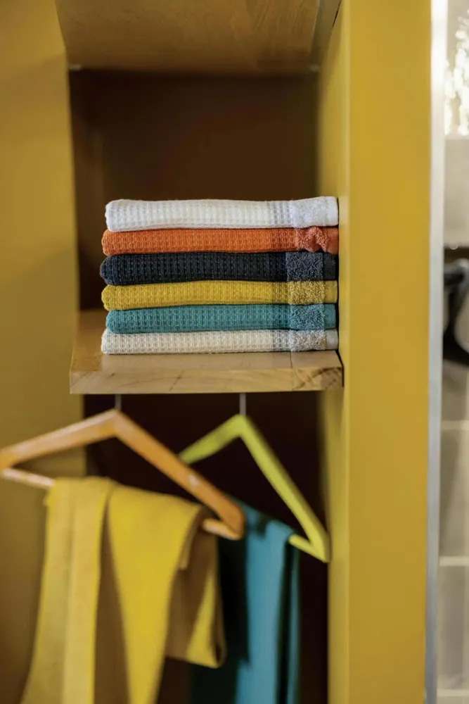 Bath towels - Recycled Bath Towel Abby Marmelade 50 X 100 - MAISON VIVARAISE - SDE VIVARAISE WINKLER