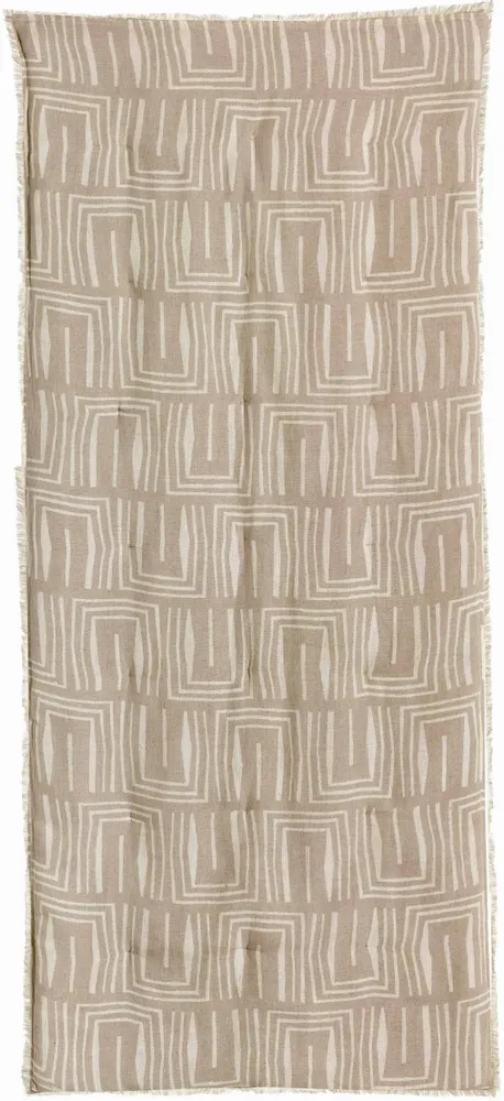 Linge de lit - Edredon imprimé Tina Naturel 85 x 200 - MAISON VIVARAISE - SDE VIVARAISE WINKLER