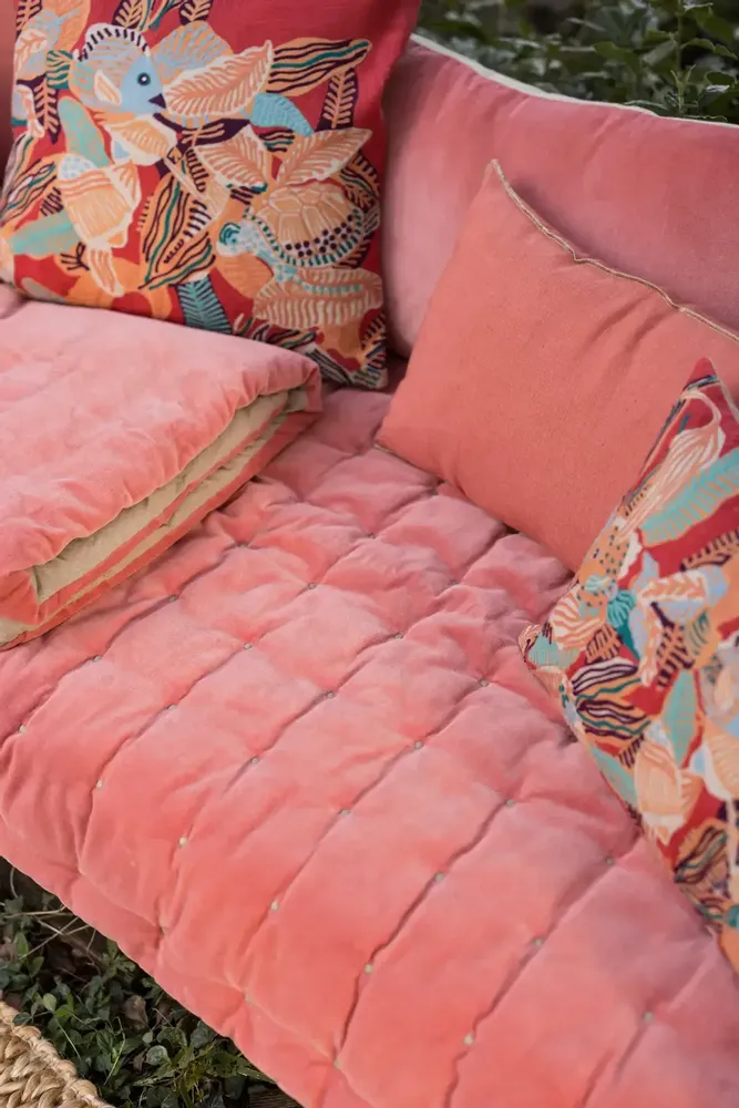 Cushions - Zeff Celeste Cushion Pêche 30 X 50 - MAISON VIVARAISE - SDE VIVARAISE WINKLER