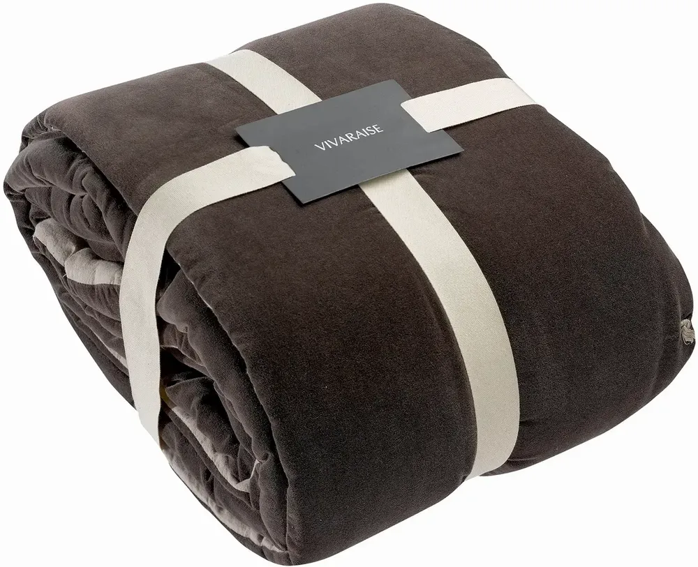 Linge de lit - Edredon pompons Elise Verveine 80 x 180 - MAISON VIVARAISE - SDE VIVARAISE WINKLER