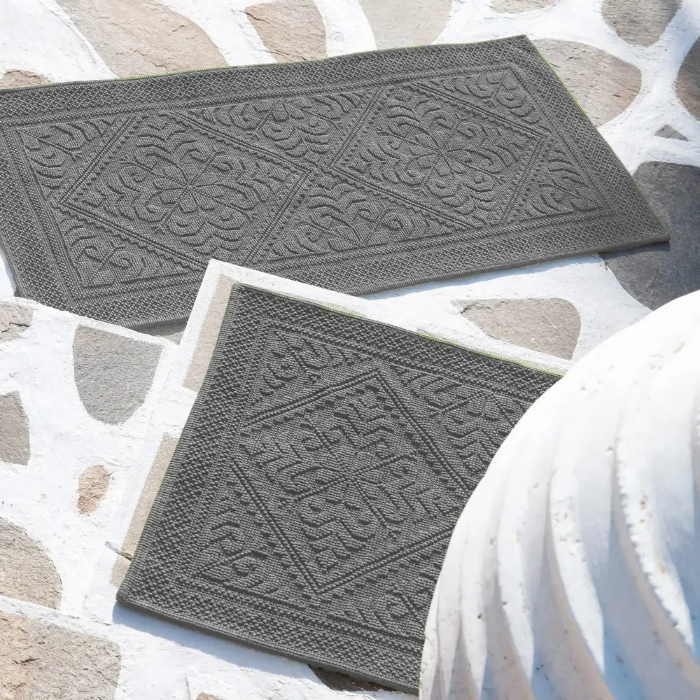 Other bath linens - Enzo Bath Mat Souris 54 X 64 - MAISON VIVARAISE - SDE VIVARAISE WINKLER