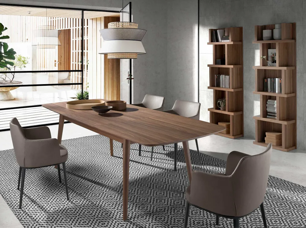 Office furniture and storage - Walnut wood shelf - ANGEL CERDÁ