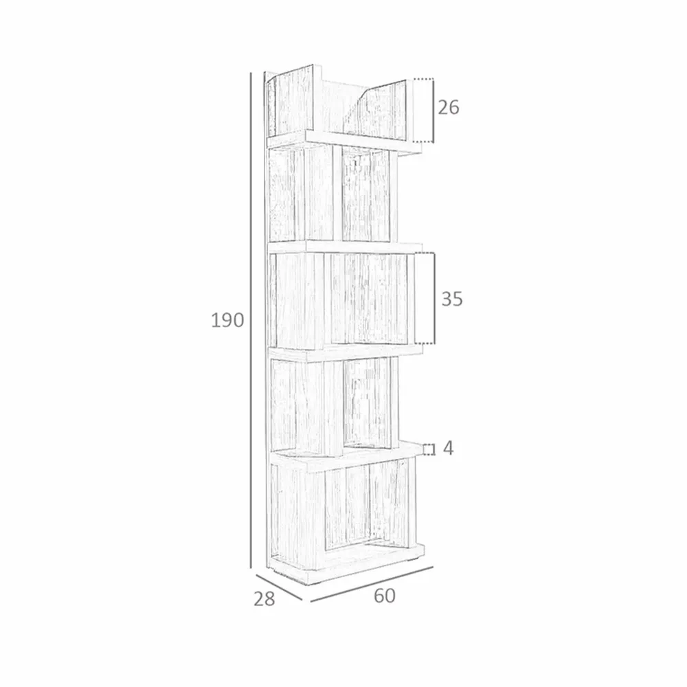 Office furniture and storage - Walnut wood shelf - ANGEL CERDÁ