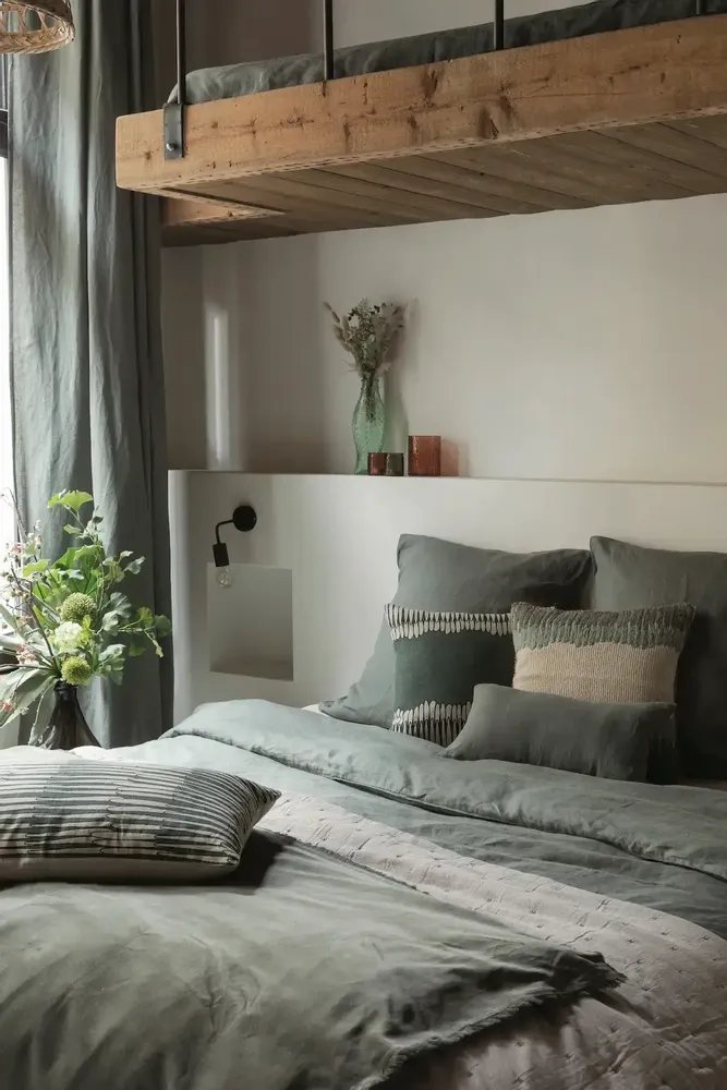 Linge de lit - Drap plat Zeff Thym 240 x 300 - MAISON VIVARAISE - SDE VIVARAISE WINKLER