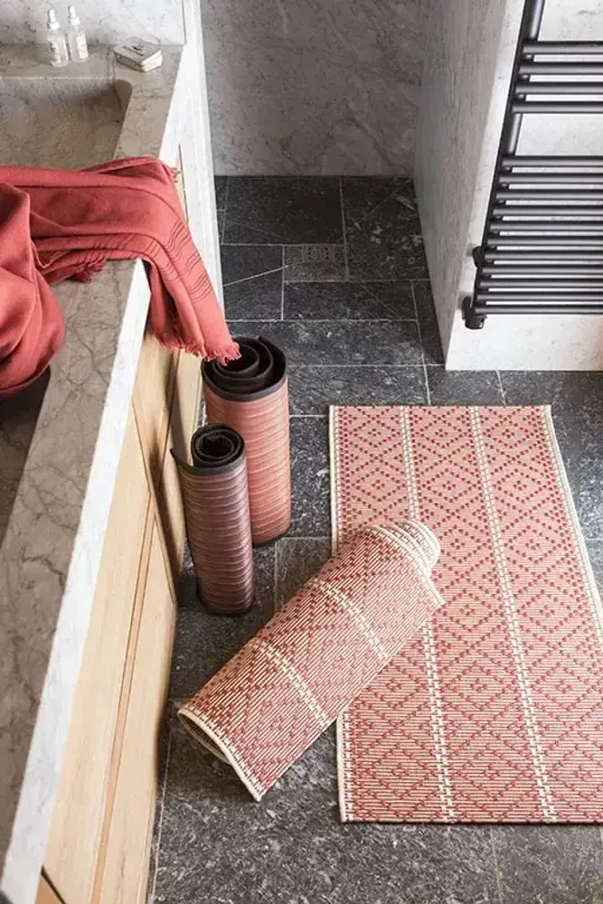 Bed linens - Hammam Towel Cancun Tomette 90 X 180 - MAISON VIVARAISE - SDE VIVARAISE WINKLER