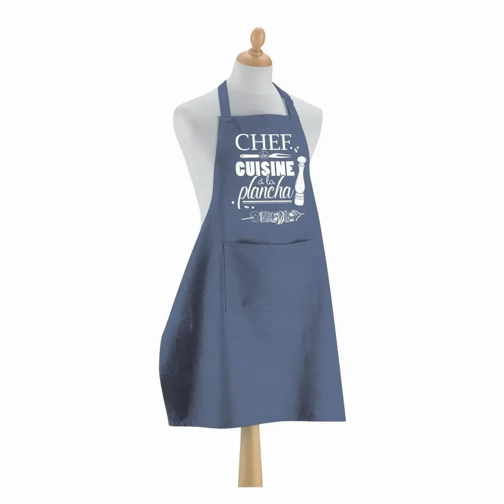 Tabliers de cuisine - Tablier de cuisine Plancha Jeans 90 x 72 - MAISON VIVARAISE - SDE VIVARAISE WINKLER