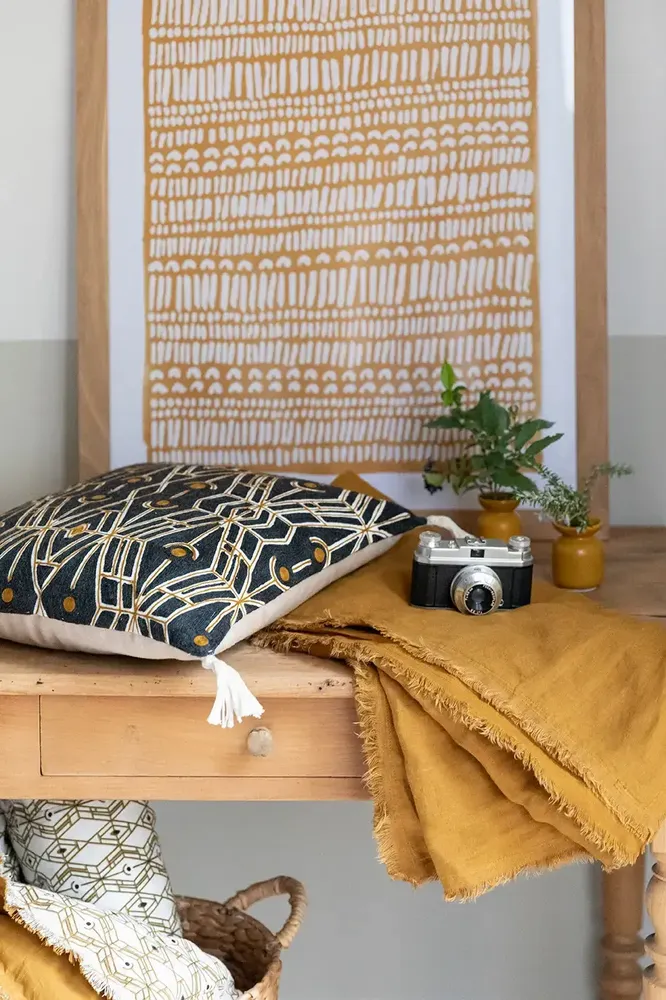 Throw blankets - Zeff Nomade Plaid Bronze 130 X 180 - MAISON VIVARAISE - SDE VIVARAISE WINKLER