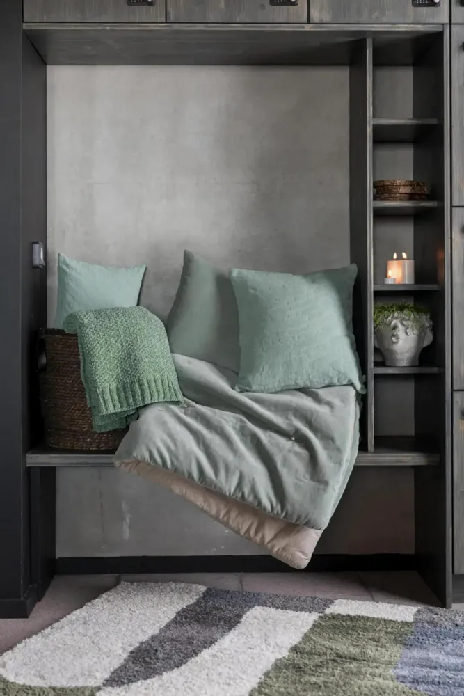 Cushions - Plain Cushion Elise Opaline 40 X 65 - MAISON VIVARAISE - SDE VIVARAISE WINKLER