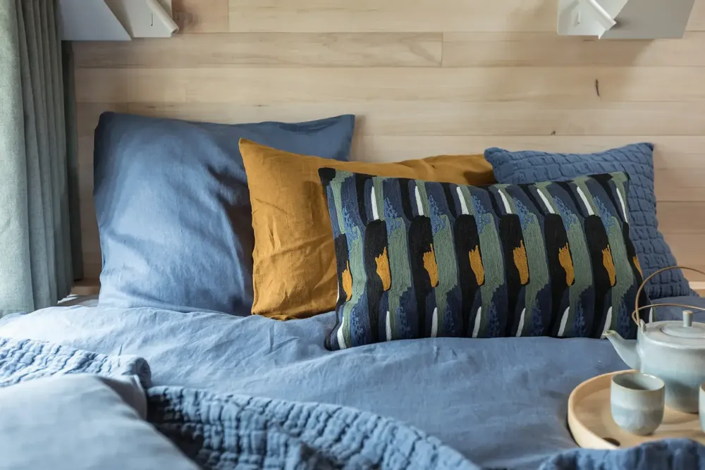 Plaids - Plaid Swami Tempête 130 x 200 - MAISON VIVARAISE - SDE VIVARAISE WINKLER