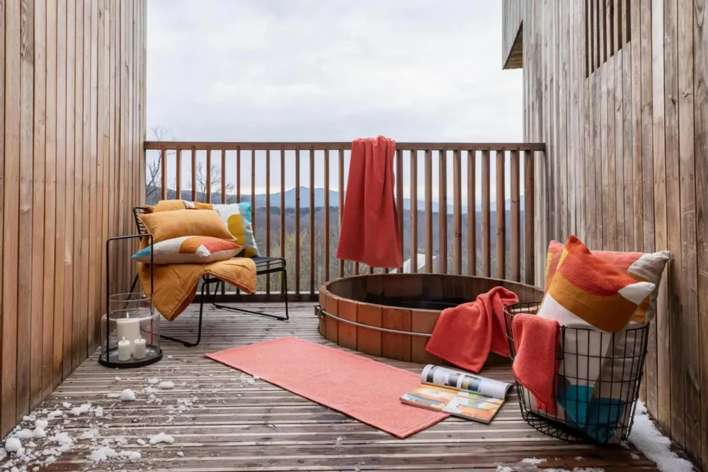 Serviettes de bain - Drap de bain Bora Corail 90 x 150 - MAISON VIVARAISE - SDE VIVARAISE WINKLER