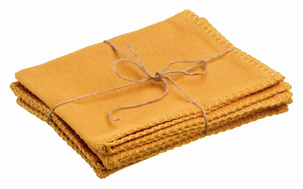 Nappes - Lot de 4 sets de table recycles Delia Tournesol 33 x 45 - MAISON VIVARAISE - SDE VIVARAISE WINKLER