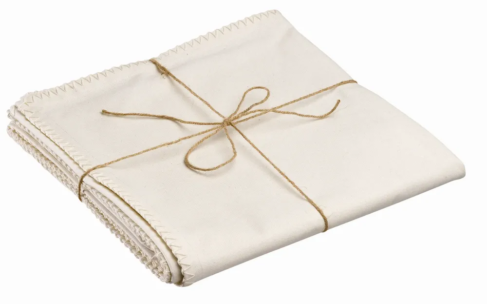 Table cloths - Recycled Tablecloth Delia Ivoire 170 X 300 - MAISON VIVARAISE - SDE VIVARAISE WINKLER