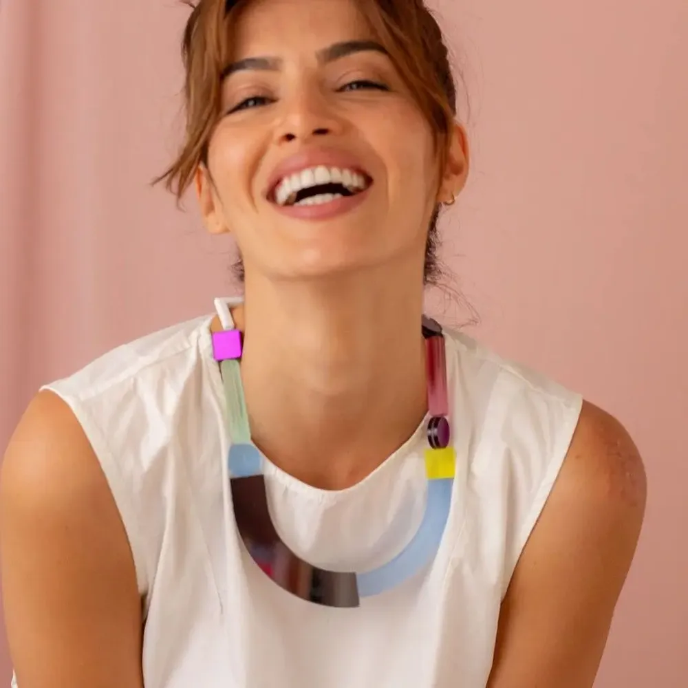 Jewelry - Impulse U Necklace - Bold abstract jewelry for the fearless - PAMELA COROMOTO