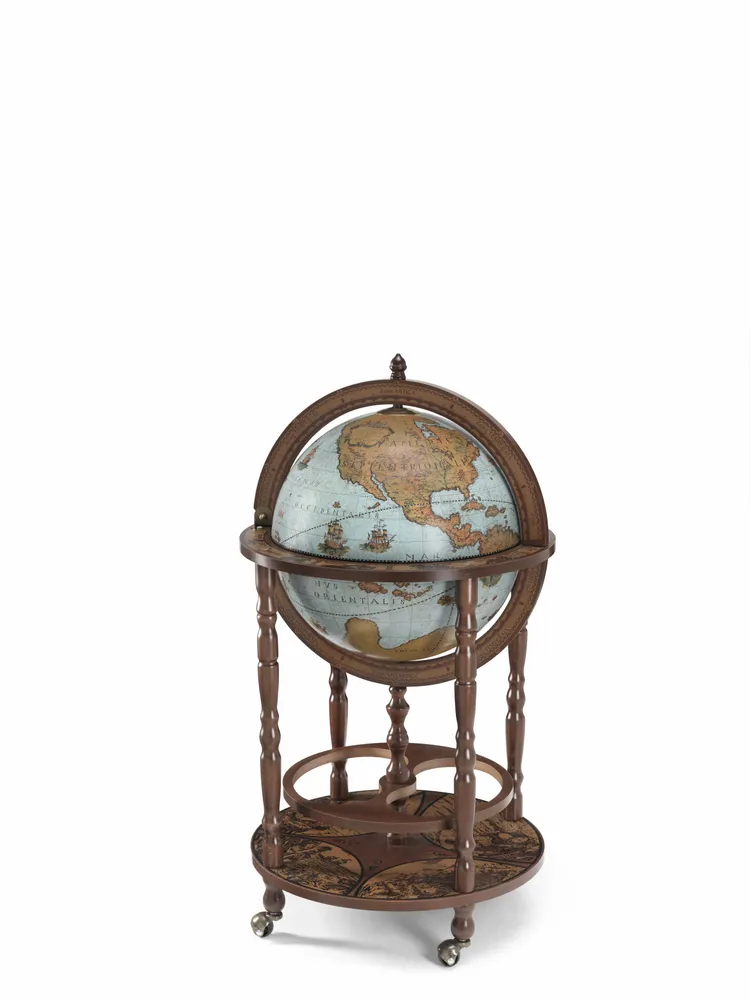 Restaurant trolleys - Zoffoli Bar Globe Minerva Blue Ocean d.40cm - ZOFFOLI MAPPAMONDI