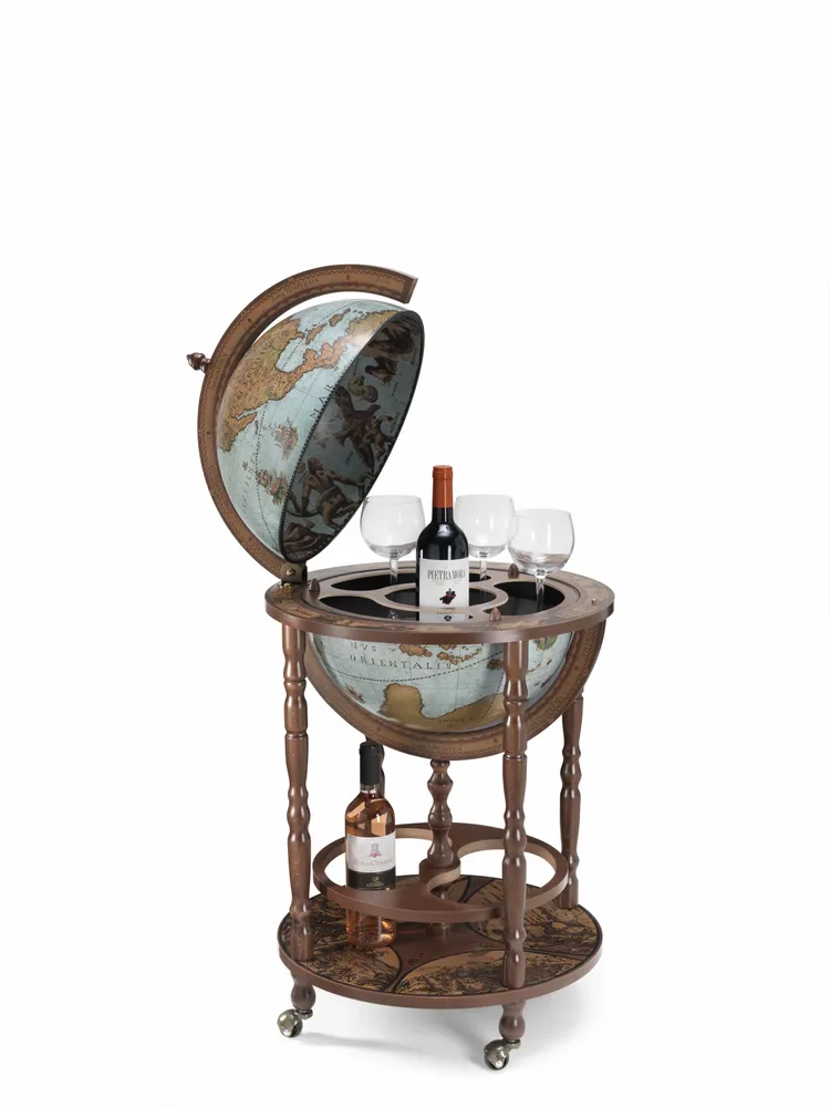 Restaurant trolleys - Zoffoli Bar Globe Minerva Blue Ocean d.40cm - ZOFFOLI MAPPAMONDI