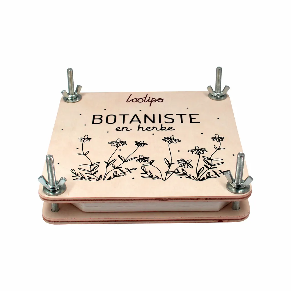 Children's games - Wooden Flower and Leaf Press – Budding Botanist - LOOLIPO