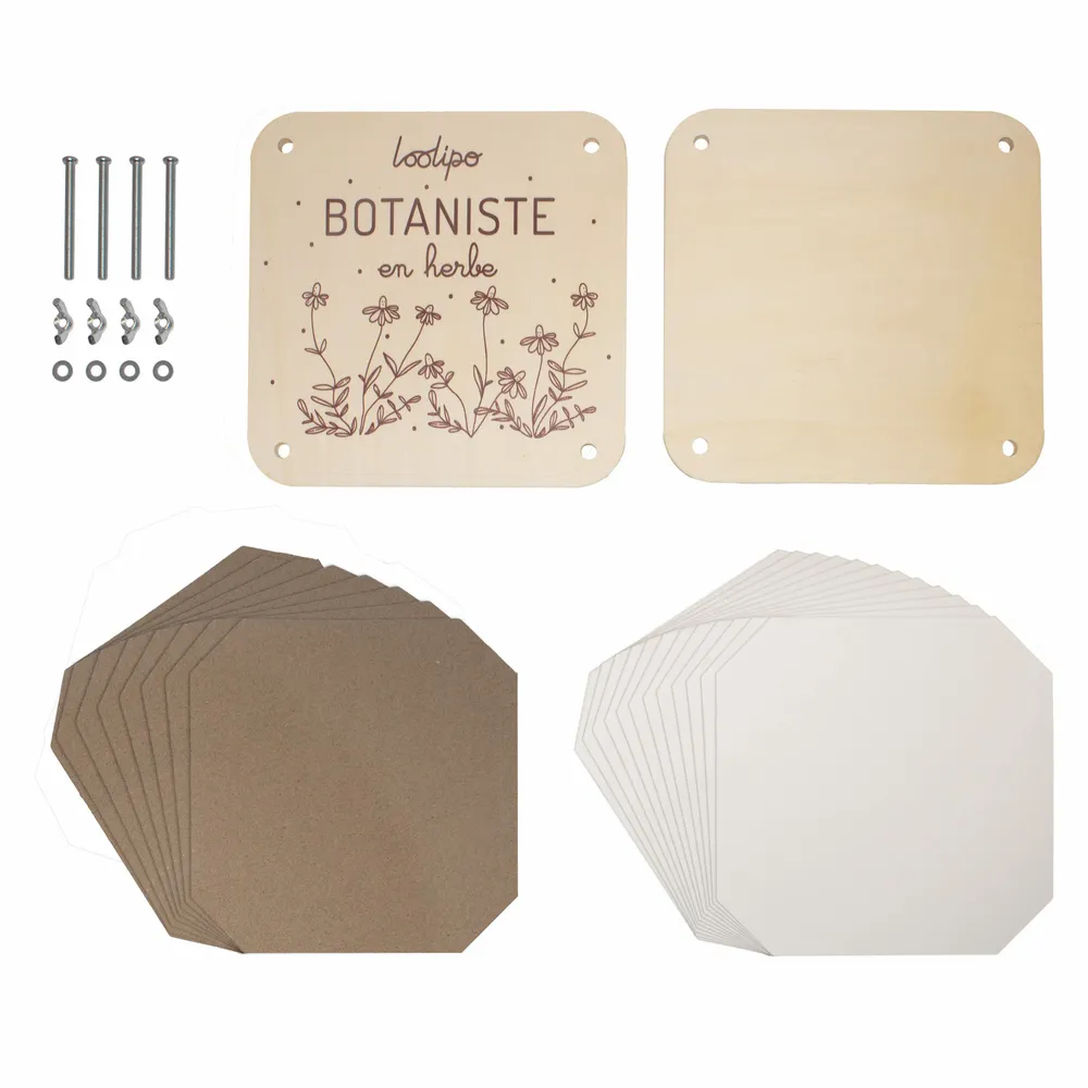 Children's games - Wooden Flower and Leaf Press – Budding Botanist - LOOLIPO