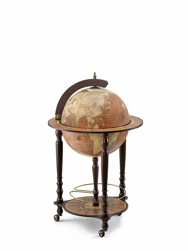 Restaurant trolleys - Zoffoli Bar Globe Da Vinci Rust d.40cm - ZOFFOLI MAPPAMONDI