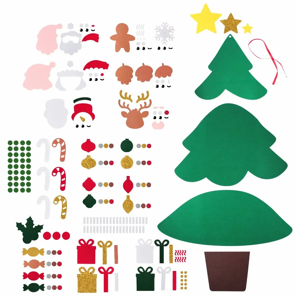 Children's games - Buildable felt Christmas tree - Giant Christmas tree - LOOLIPO