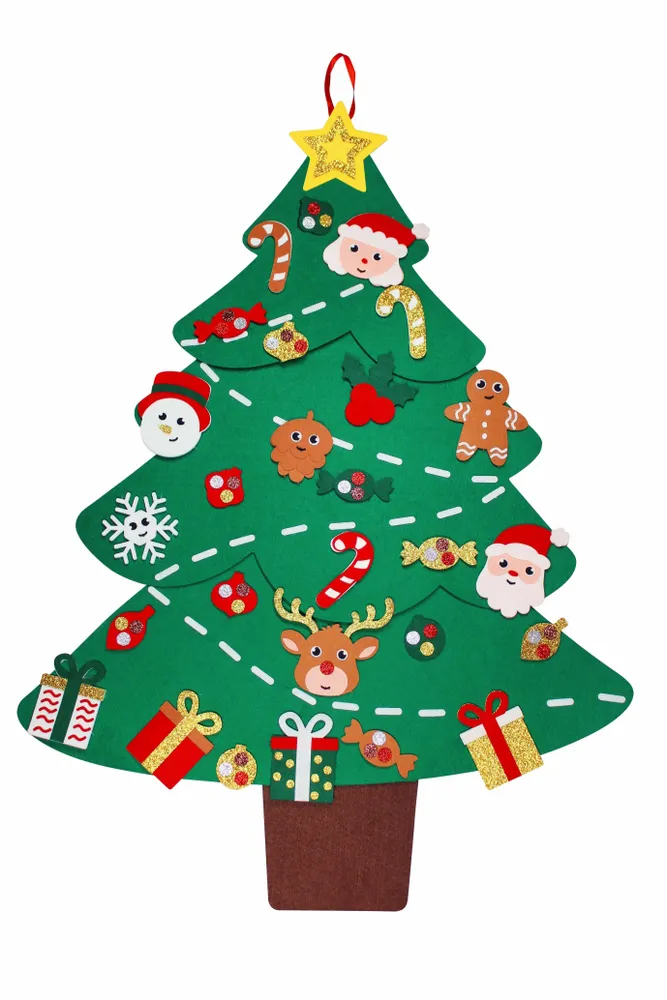 Children's games - Buildable felt Christmas tree - Giant Christmas tree - LOOLIPO