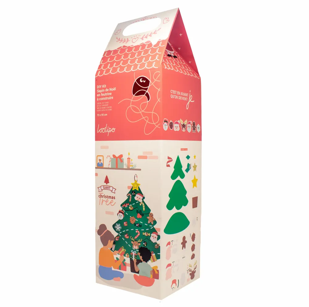 Children's games - Buildable felt Christmas tree - Giant Christmas tree - LOOLIPO