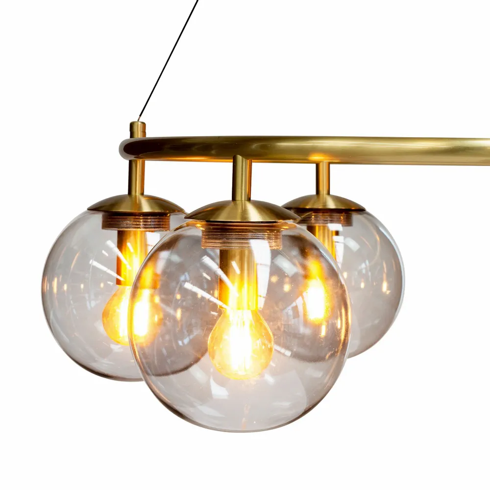 Hanging lights - Como brass ceiling lamp round with 5 domes - DYBERG LARSEN