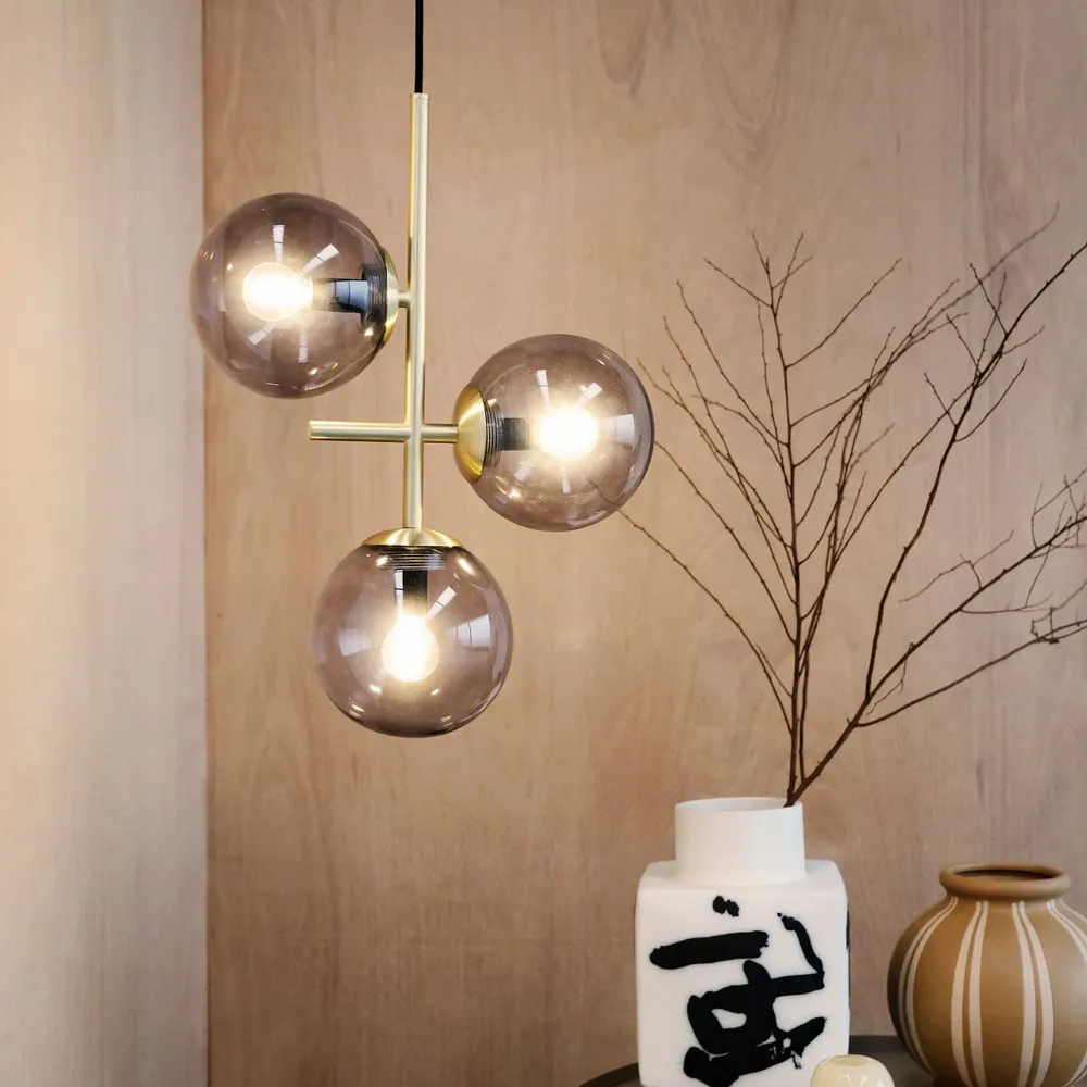 Suspensions - Pendentif Como Smoke/ laiton - DYBERG LARSEN