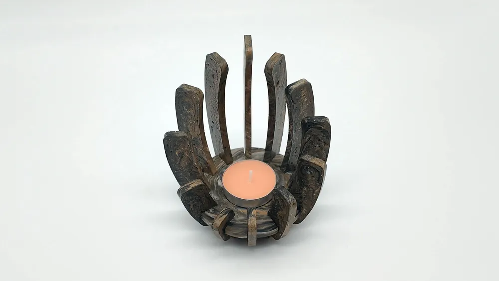 Candlesticks and candle holders - Bougie Sanctuary Flame Cradle - 3 GRACE BOUGIE