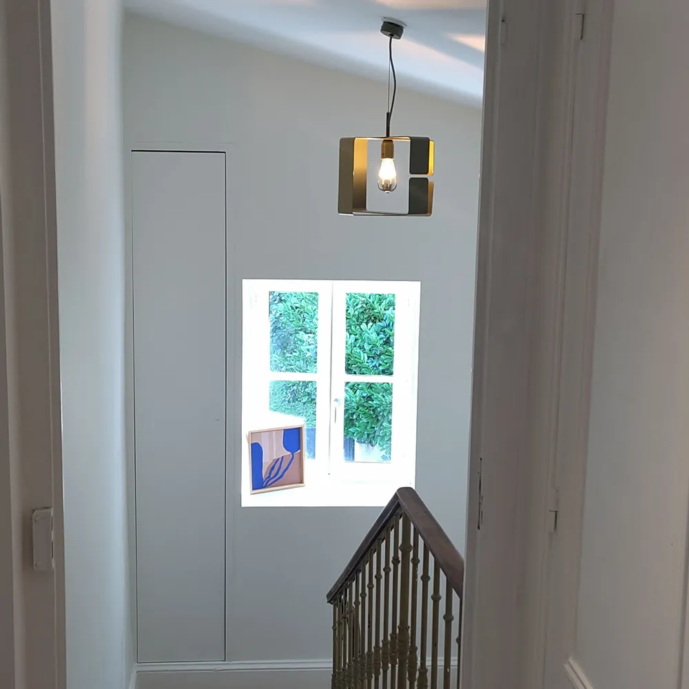 Design objects - Bicolour Suspension Lamp - BO X - BOETHIC - DECORATION ENGAGEE