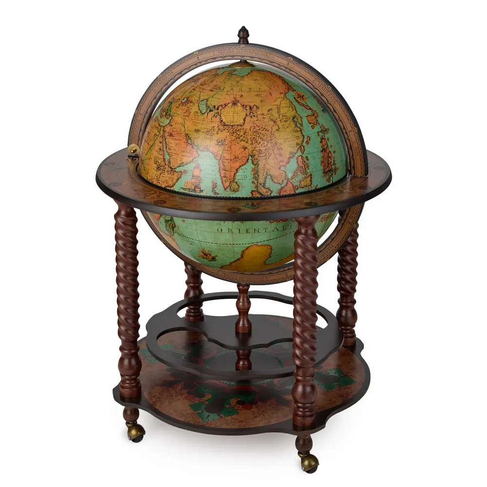 Restaurant trolleys - Zoffoli Bar Globe Bacco Lagoon d.50cm - ZOFFOLI MAPPAMONDI