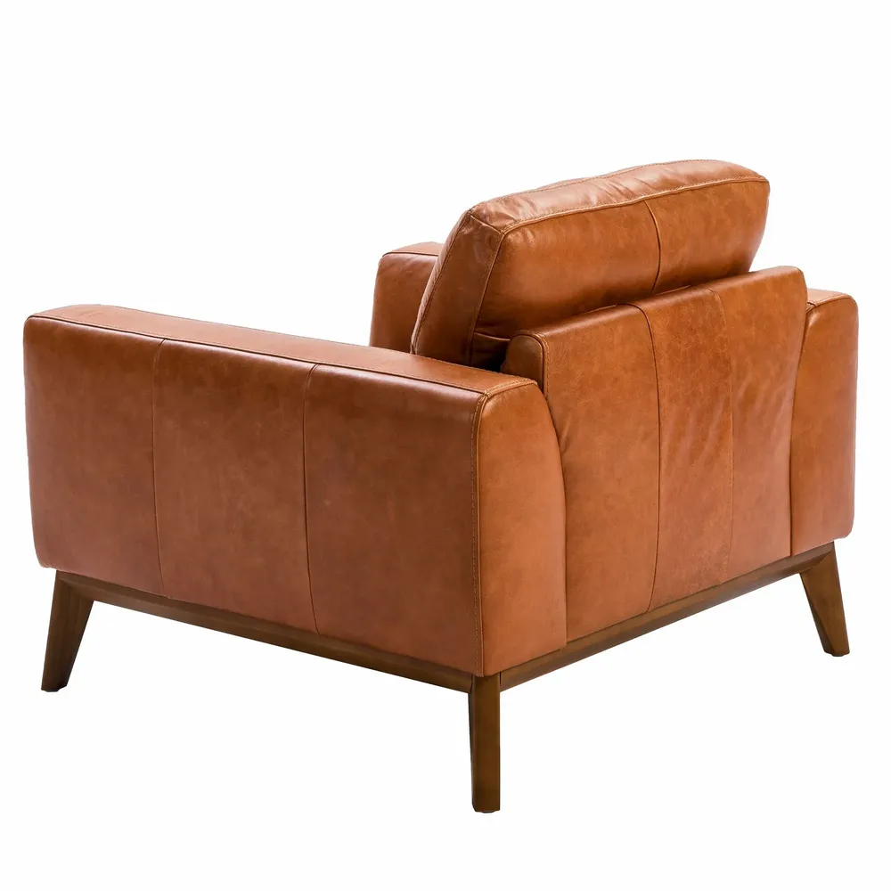 Fauteuils - Fauteuil rembourré en cuir de vachette couleur Bufalo - ANGEL CERDÁ