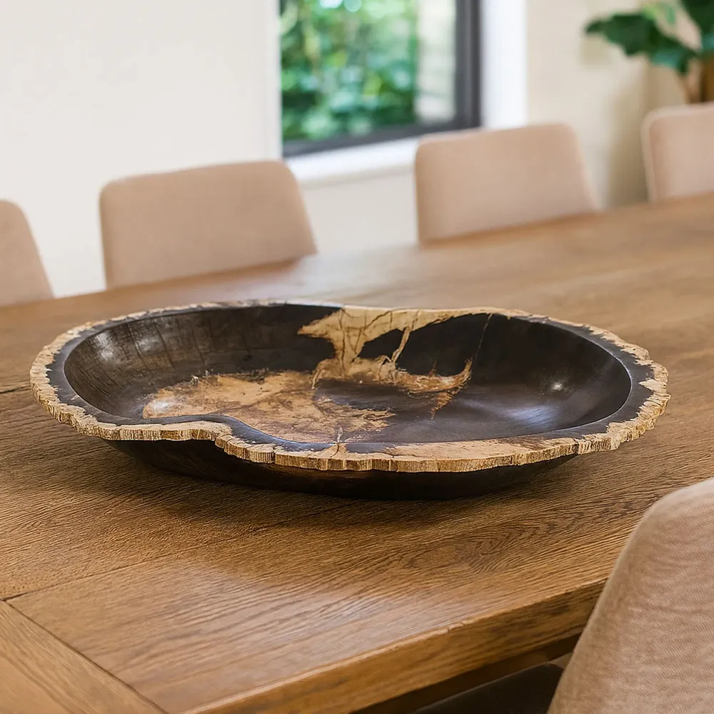 Bowls - Petrified Wood Decorative Bowls - XYLEIA PETRIFIED WOOD