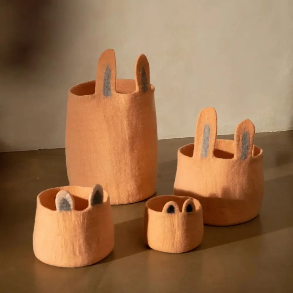 Objets de décoration - RANGEMENTS ARTISANAUX EN FEUTRE - MUSKHANE