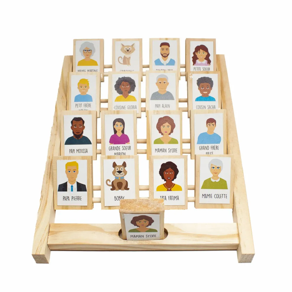 Children's games - Customizable wooden game - Who am I? - LOOLIPO