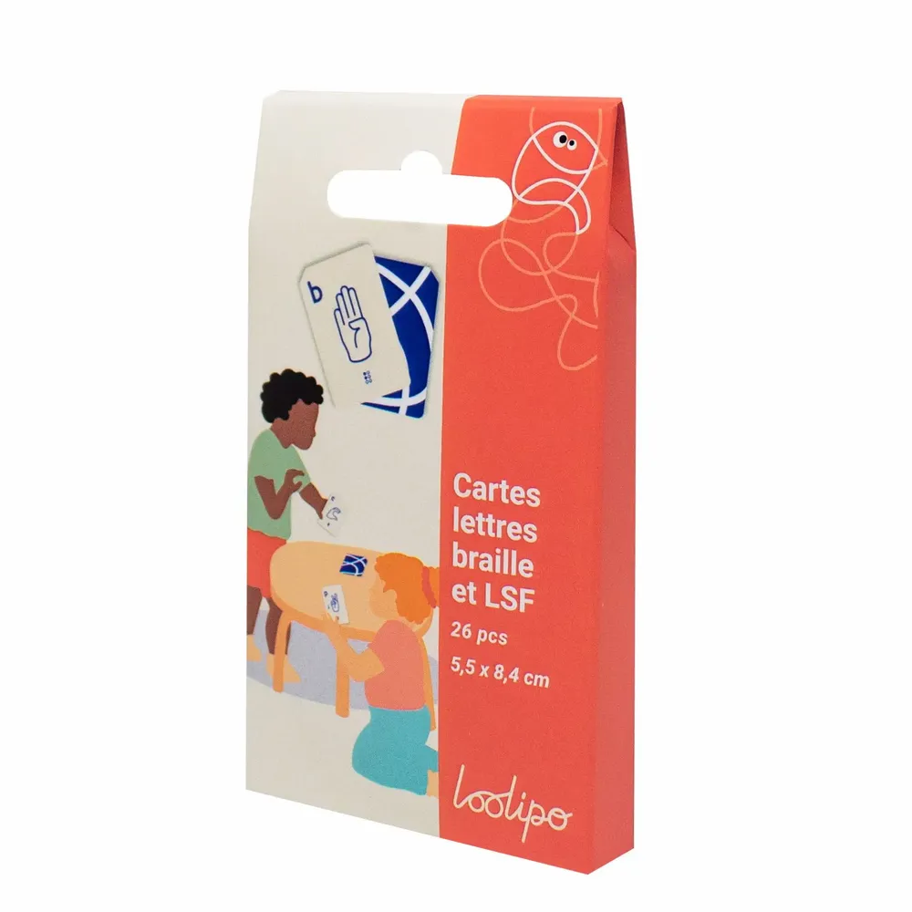 Children's games - LSF braille letter cards - LOOLIPO
