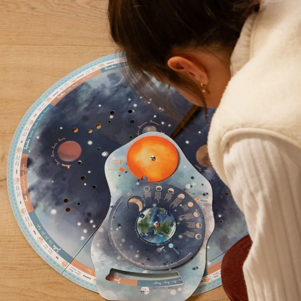 Children's games - MY 5 IN 1 SOL-EARTH-MOON WHEEL - ASTRO TERRA - LOOLIPO