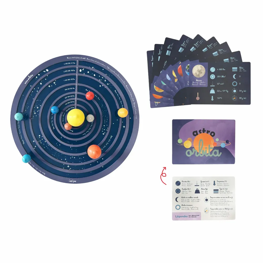 Children's games - MY SOLAR SYSTEM TRAY - ASTRO ORBITA - LOOLIPO