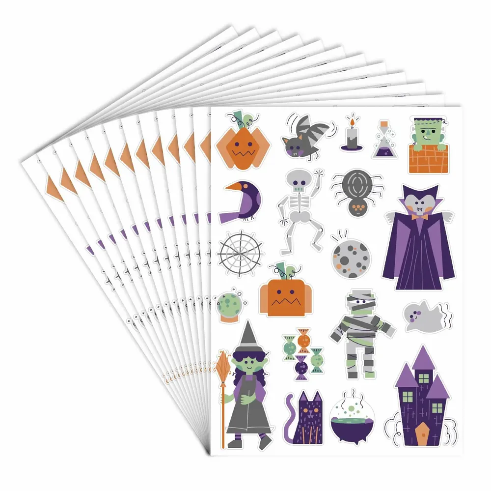 Children's arts and crafts - PAPER STICKERS - HALLOWEEN - LOOLIPO