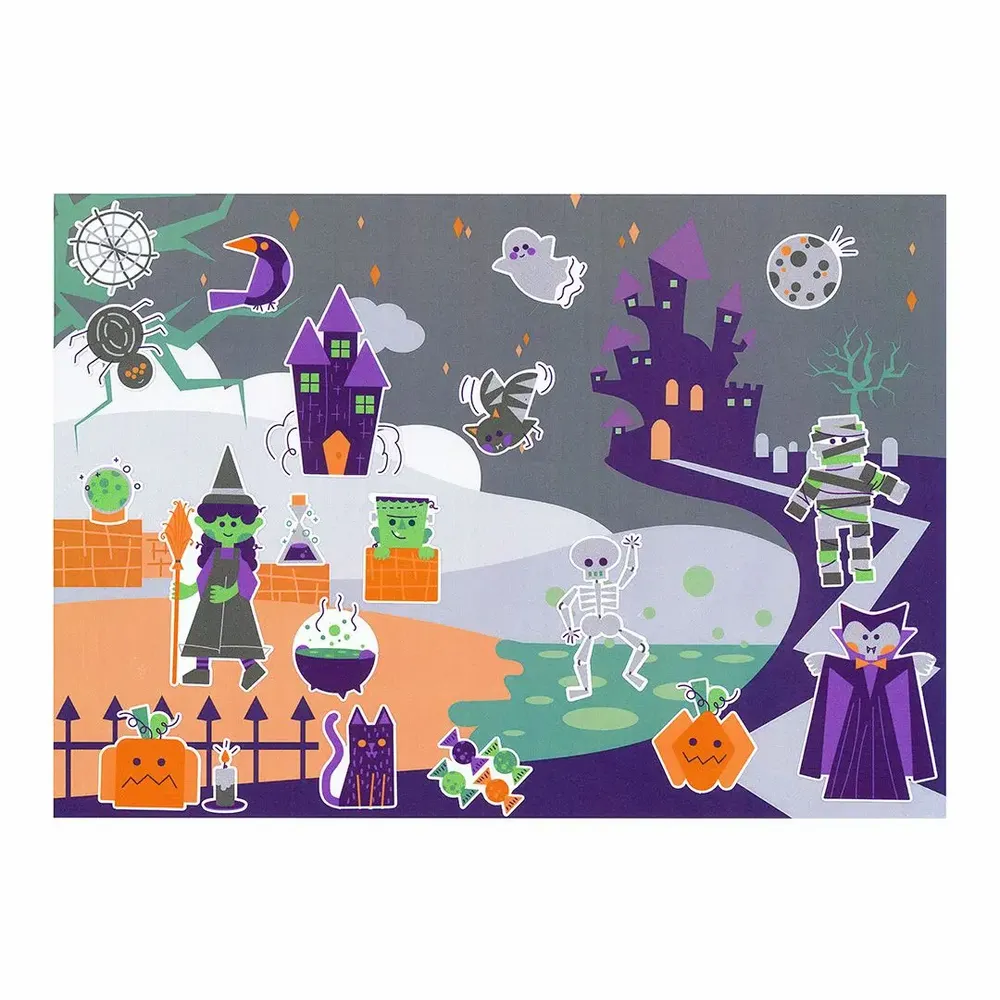 Children's arts and crafts - PAPER STICKERS - HALLOWEEN - LOOLIPO