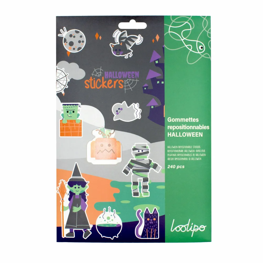 Children's arts and crafts - PAPER STICKERS - HALLOWEEN - LOOLIPO