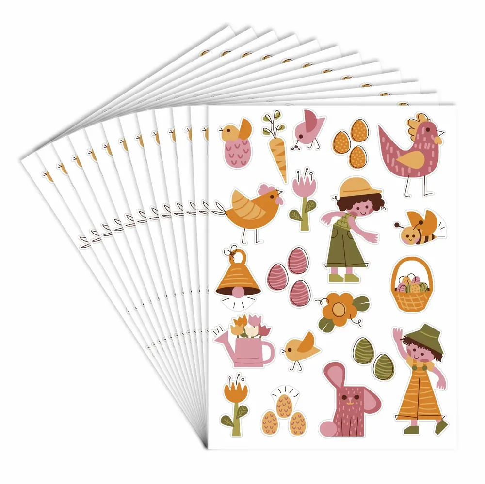 Children's arts and crafts - PAPER STICKERS - EASTER - LOOLIPO