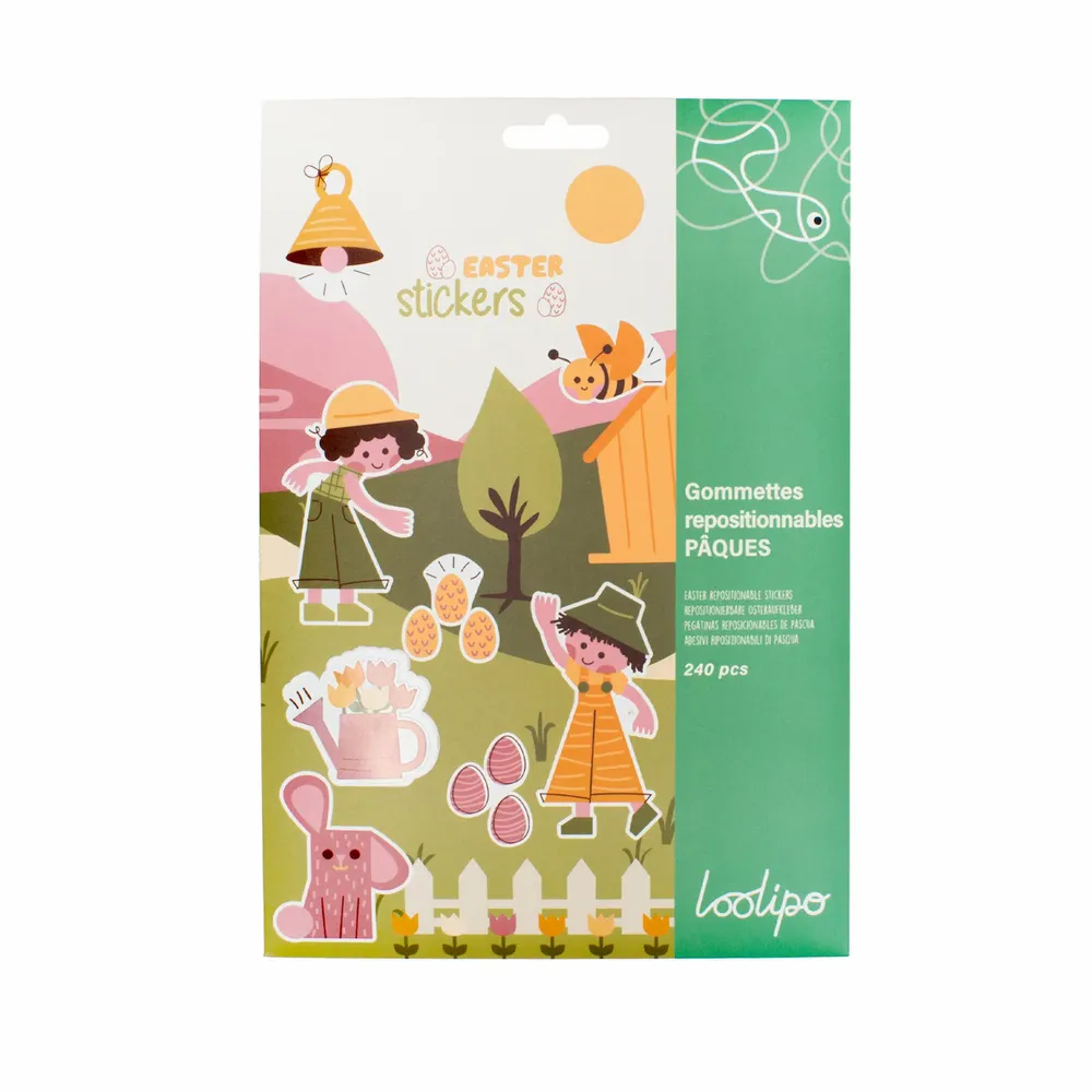 Children's arts and crafts - PAPER STICKERS - EASTER - LOOLIPO