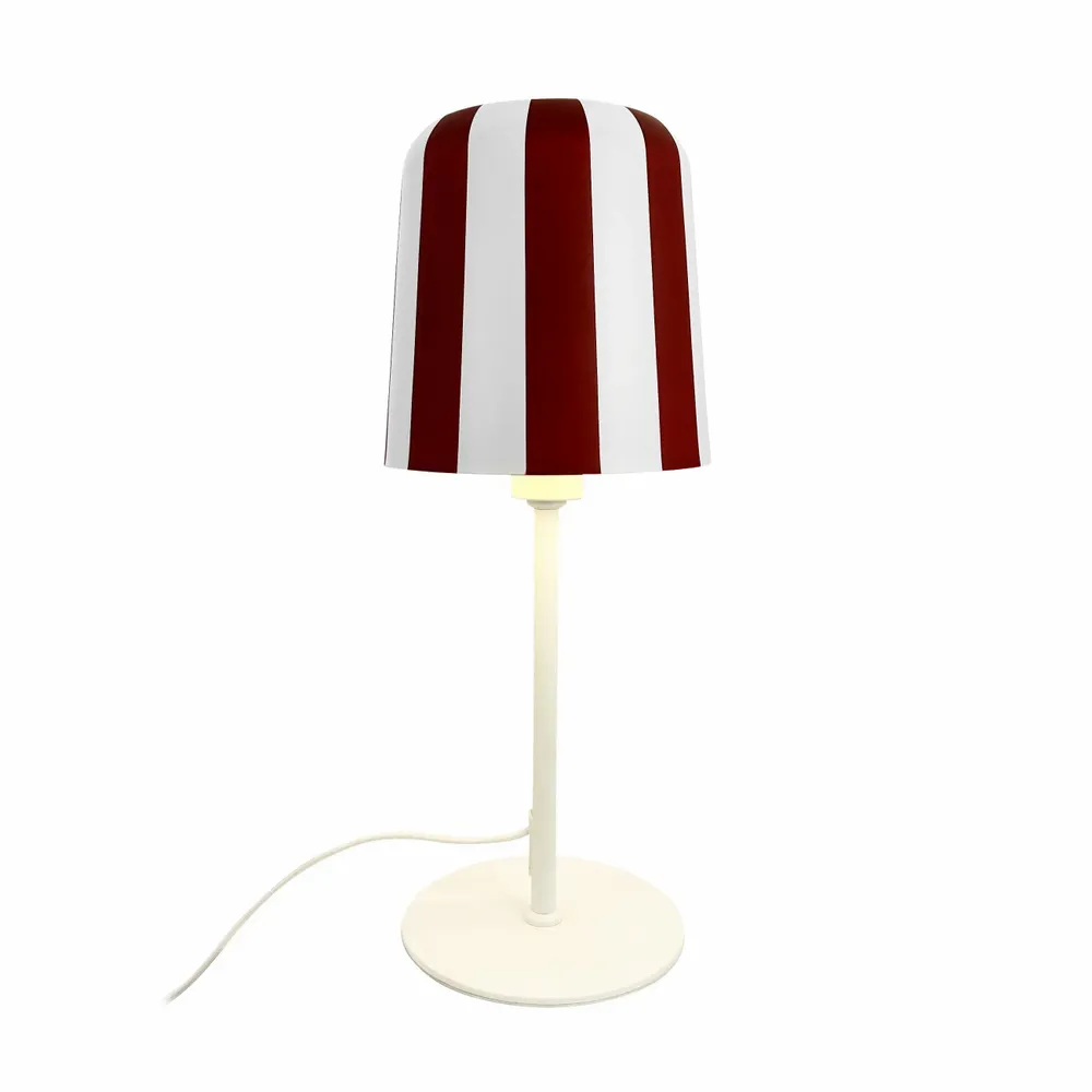 Lampes de bureau  - Lampe de table grise à rayures rouges foncées - DYBERG LARSEN