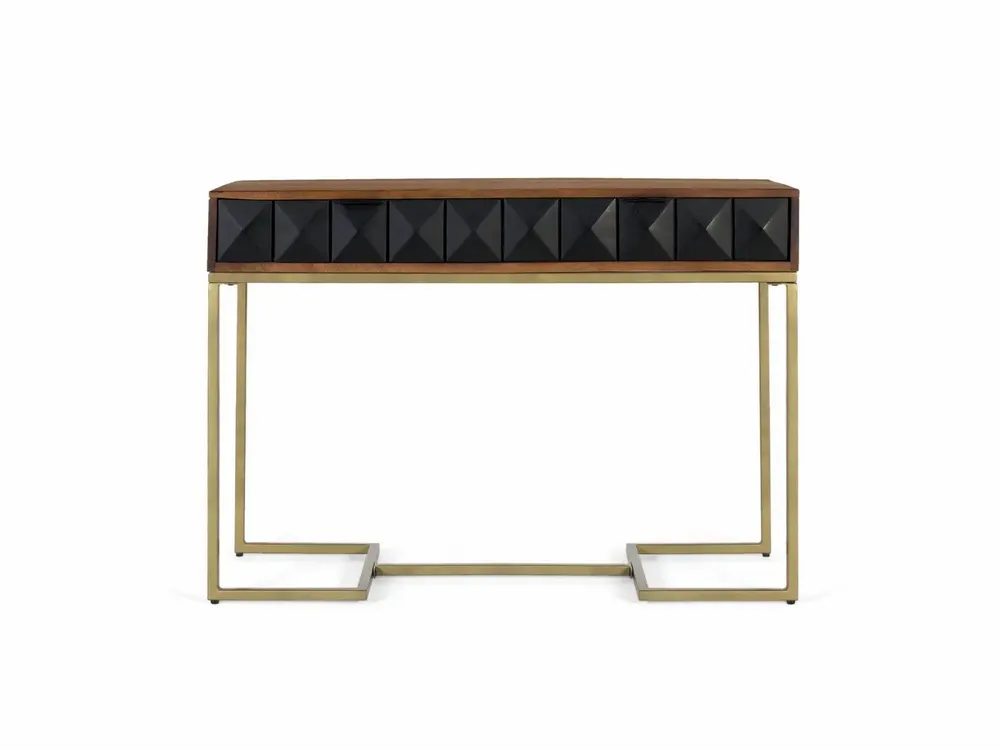 Console table - Console in mango wood and iron structure - GINER Y COLOMER